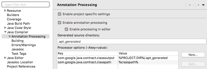 Project > Properties > Java Compiler > Annotation Processing
